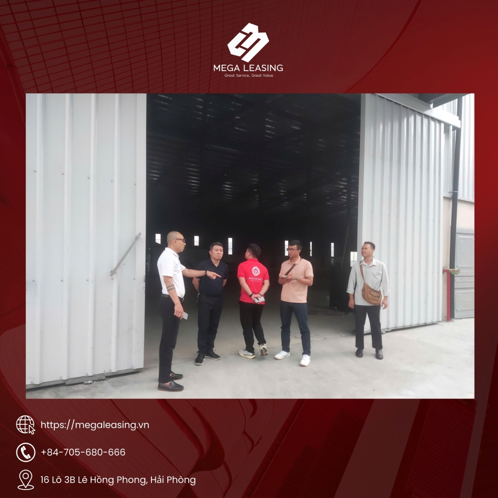 Hoạt động tham quan kho xưởng thực tế trong workshop bất động sản Hải Phòng tại Mega Leasing